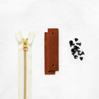 Woodland - Chestnut Leather + Hardware Kit - WOOD - LH - CHEST - NAT - BLA - Leather + Hardware Kit - Klum House