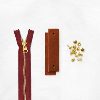 Woodland - Chestnut Leather + Hardware Kit - WOOD - LH - CHEST - RUST - BRA - Leather + Hardware Kit - Klum House