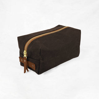 Woodland Dopp Kit Sample (Dark Brown) - SAMPLE - WOOD - DK - BRN - 74 - 75 - 76 - 77 - Sample Bag - Klum House