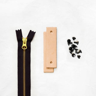 Woodland - Tan Leather + Hardware Kit - WOOD - LH - TAN - BLA - BLA - Leather + Hardware Kit - Klum House