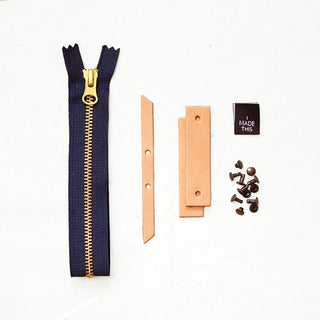 Woodland - Tan Leather + Hardware Kit - WOOD - LH - TAN - BLA - BRA - Leather + Hardware Kit - Klum House