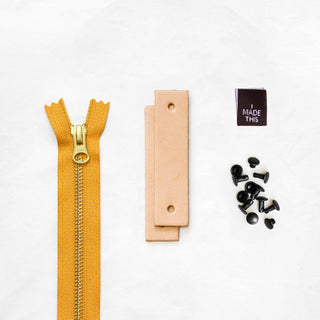 Woodland - Tan Leather + Hardware Kit - WOOD - LH - TAN - MUST - BLA - Leather + Hardware Kit - Klum House