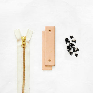 Woodland - Tan Leather + Hardware Kit - WOOD - LH - TAN - NAT - BLA - Leather + Hardware Kit - Klum House