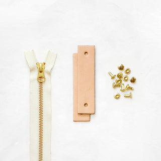 Woodland - Tan Leather + Hardware Kit - WOOD - LH - TAN - NAT - BRA - Leather + Hardware Kit - Klum House