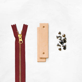 Woodland - Tan Leather + Hardware Kit - WOOD - LH - TAN - RUST - AB - Leather + Hardware Kit - Klum House