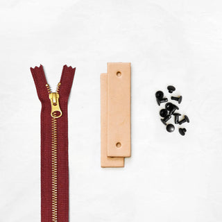 Woodland - Tan Leather + Hardware Kit - WOOD - LH - TAN - RUST - BLA - Leather + Hardware Kit - Klum House