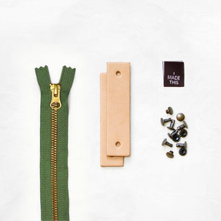 Woodland - Tan Leather + Hardware Kit - WOOD - LH - TAN - SPRING - AB - Leather + Hardware Kit - Klum House