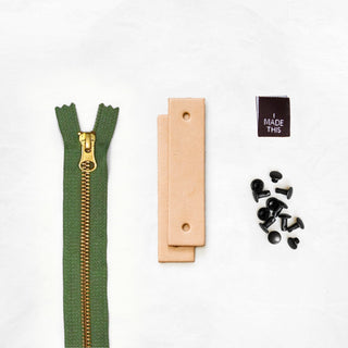 Woodland - Tan Leather + Hardware Kit - WOOD - LH - TAN - SPRING - BLA - Leather + Hardware Kit - Klum House