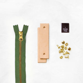 Woodland - Tan Leather + Hardware Kit - WOOD - LH - TAN - SPRING - BRA - Leather + Hardware Kit - Klum House