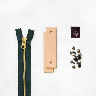 Woodland - Tan Leather + Hardware Kit - WOOD - LH - TAN - SPRUCE - AB - Leather + Hardware Kit - Klum House