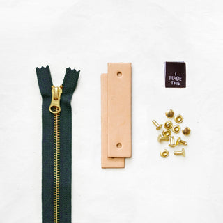 Woodland - Tan Leather + Hardware Kit - WOOD - LH - TAN - SPRUCE - BRA - Leather + Hardware Kit - Klum House