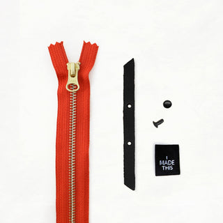 Zipper Pouch - Black Leather + Hardware Kit - ZIPPO - LH - BLA - BLA - PER - Leather + Hardware Kit - Klum House