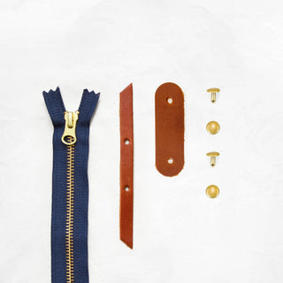 Chestnut + Brass + Navy