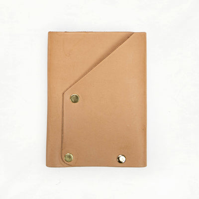 Leather Card Holder Sample (Tan) - SECONDS