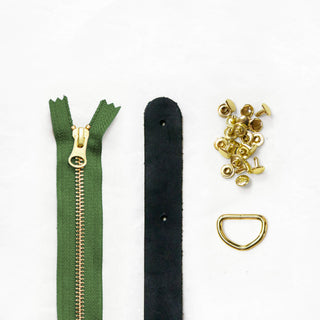 Black + Brass + Spring Green