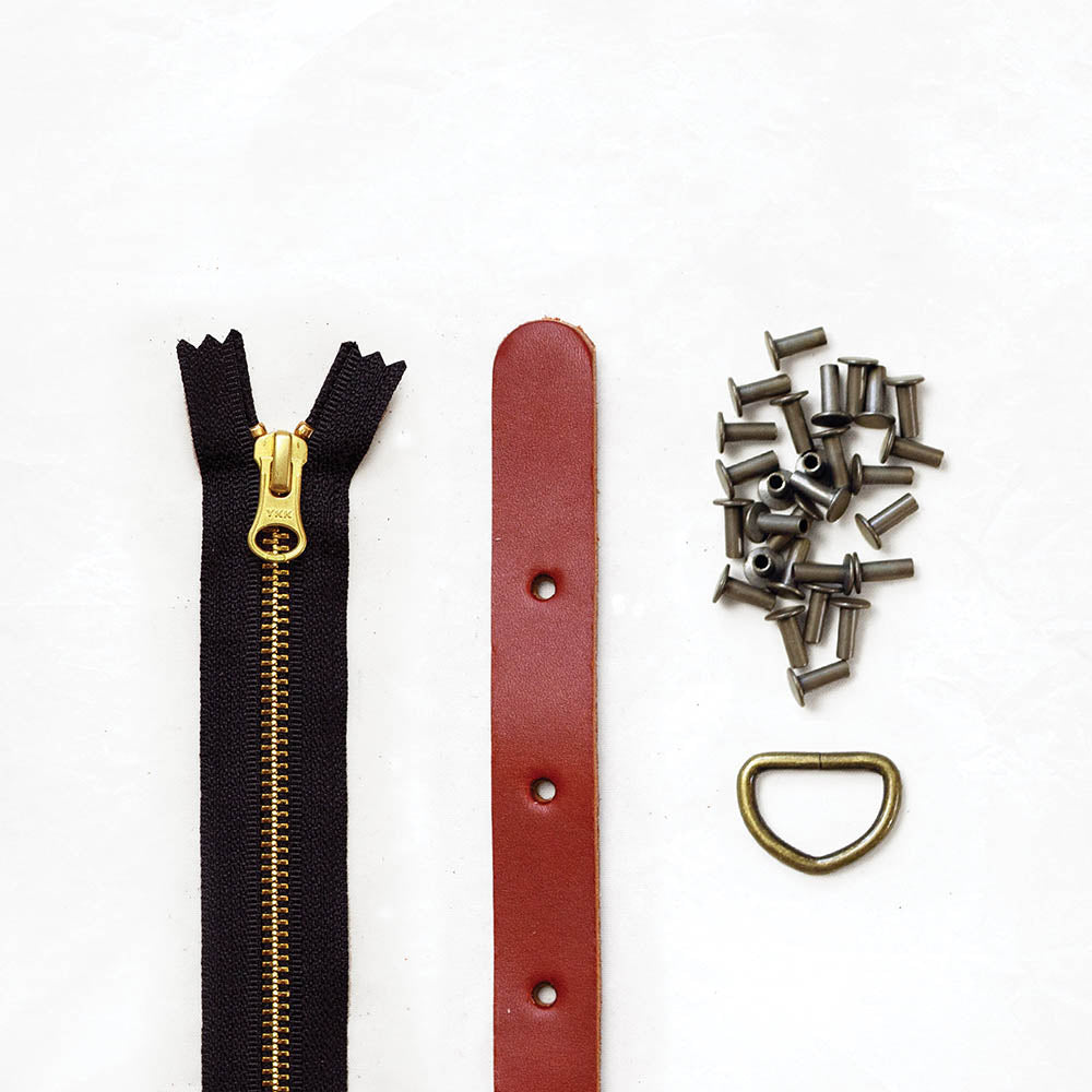 How to add a leather zipper pull - Klum House