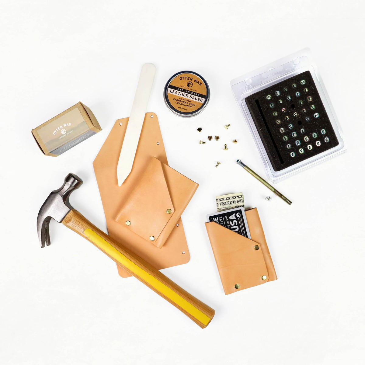 Marbled Leather Card Holder Kit (Seconds): 3-Pack Bundle - Klum House